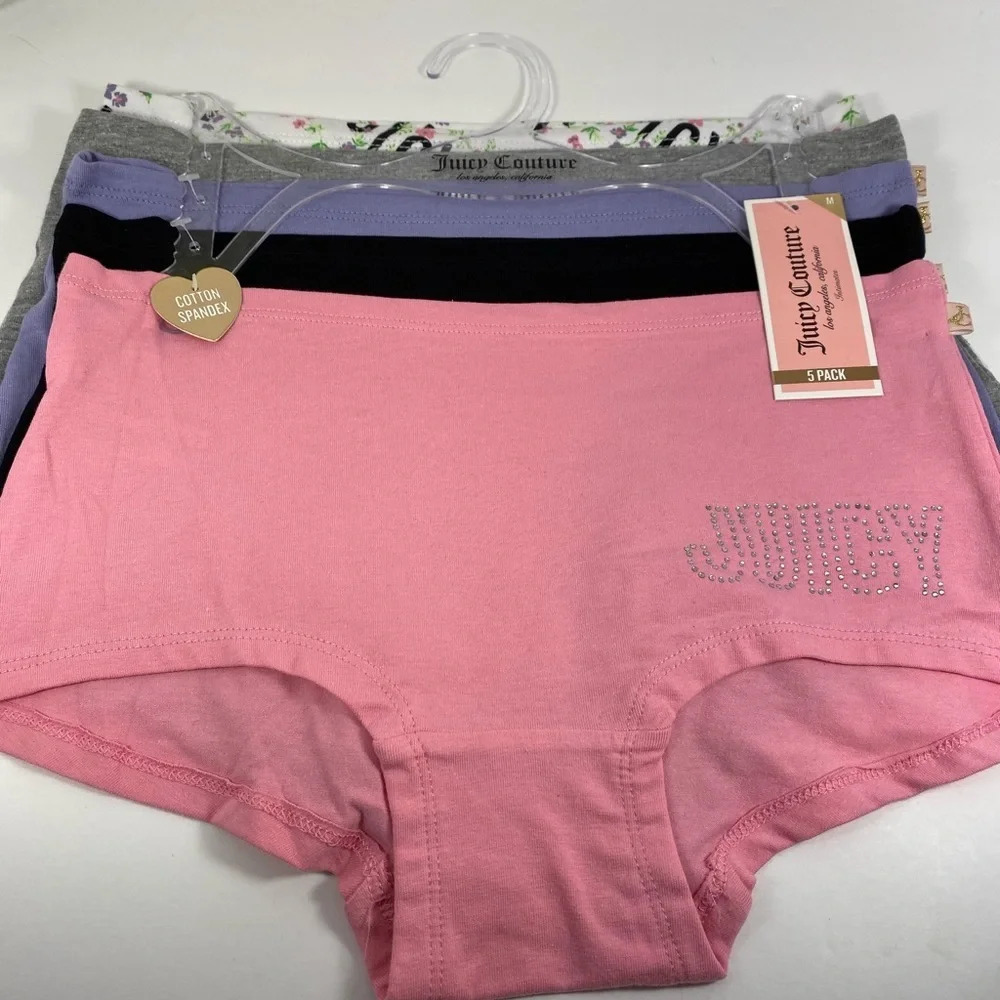 🆕Juicy Couture MultiColored Booty Short Panty Set